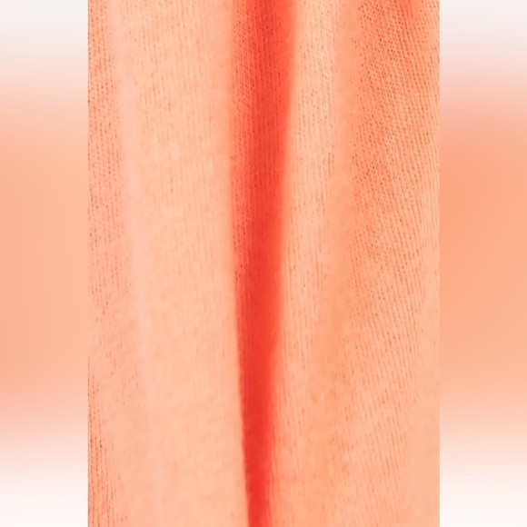 NWT Free People Denver Crop Tee Orange Coral Pullover Long Sleeve Top Size Small - Picture 5 of 9
